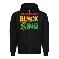 Black juneteenth black king Zipper Hoodie - BarkalooDesign