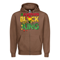 Chestnut juneteenth black king Zipper Hoodie - BarkalooDesign