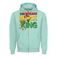 Seafoam juneteenth black king Zipper Hoodie - BarkalooDesign