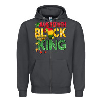Smoke juneteenth black king Zipper Hoodie - BarkalooDesign