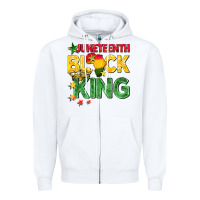 White juneteenth black king Zipper Hoodie - BarkalooDesign