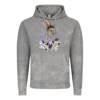 Cloud Rock Easter Day Flowers bunny Vintage Hoodie - OliviaCreatesArt