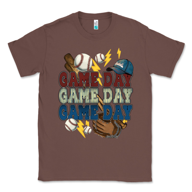 Game Day Lightning Bolt Baseball Classic Tee by HowdyJamesFarm | Teevron