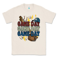 Natural Game Day lightning bolt Baseball Classic Tee - HowdyJamesFarm