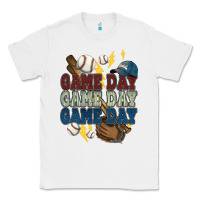White Game Day lightning bolt Baseball Classic Tee - HowdyJamesFarm