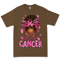 Cacao lets beat cancer afro messy bun Premium Tee - texasbilliewilder