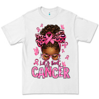 White lets beat cancer afro messy bun Premium Tee - texasbilliewilder