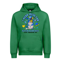 Emerald i wear blue for autism awareness Urban Hoodie - JahusDesignShop