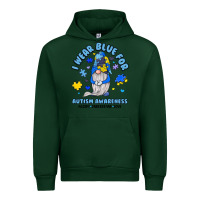 Forest Green i wear blue for autism awareness Urban Hoodie - JahusDesignShop