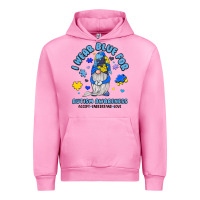 Fuchsia Pink i wear blue for autism awareness Urban Hoodie - JahusDesignShop