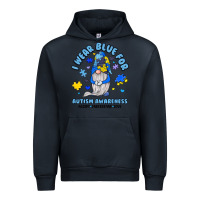 Navy i wear blue for autism awareness Urban Hoodie - JahusDesignShop