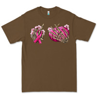 Cacao Breast Cancer skeleton hands Premium Tee - NancyCooperArtShop