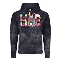 Cloud Black Easter Day Hop bunny Vintage Hoodie - OliviaCreatesArt