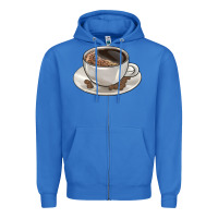 True Royal coffee  americano Zipper Hoodie - BarkalooDesign