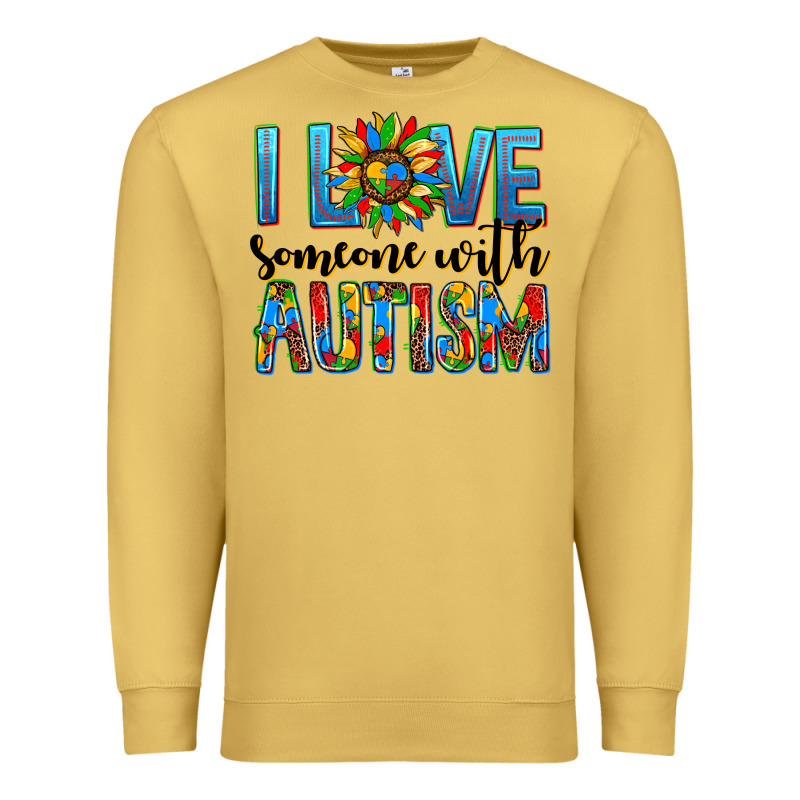ı Love Someone With Autism Premium Sweatshirt by AdoDesignShop | Teevron
