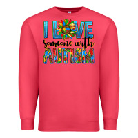 Cardinal ı love someone with autism Premium Sweatshirt - AdoDesignShop
