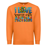 Carrot ı love someone with autism Premium Sweatshirt - AdoDesignShop