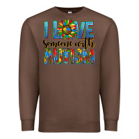 Chestnut ı love someone with autism Premium Sweatshirt - AdoDesignShop