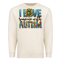 Sandshell ı love someone with autism Premium Sweatshirt - AdoDesignShop