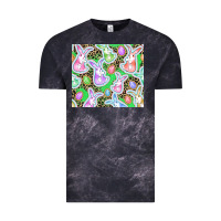 Cloud Black Easter bunny and egg Vintage Tee - CowGirlArtShop
