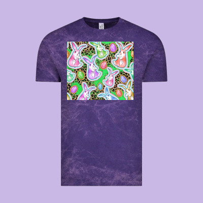 Easter Bunny And Egg Vintage Tee Designed By Cowgirlartshop