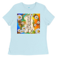 Baby Blue proud with daisies Ladies Tee - TumblerDesignByShophia