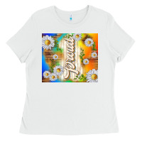 White proud with daisies Ladies Tee - TumblerDesignByShophia