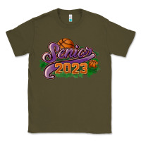 Army Green Senior 2023 basketball Classic Tee - HowdyJamesFarm