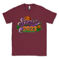 Burgundy Senior 2023 basketball Classic Tee - HowdyJamesFarm