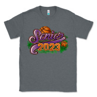 Charcoal Heather Senior 2023 basketball Classic Tee - HowdyJamesFarm