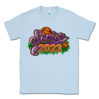 Dusty Blue Senior 2023 basketball Classic Tee - HowdyJamesFarm