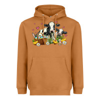 Meerkat easter cows with chicks Heavyweight Hoodie - AdoDesignShop