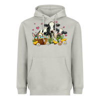 Moon Dust easter cows with chicks Heavyweight Hoodie - AdoDesignShop