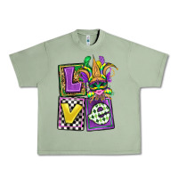 Oil Green love mardi gras Urban Heavy Tee - OliviaCreatesArt