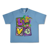 Pebble Blue love mardi gras Urban Heavy Tee - OliviaCreatesArt