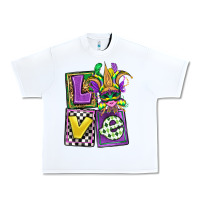 White love mardi gras Urban Heavy Tee - OliviaCreatesArt