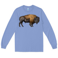 Colony Blue american bison body Long Sleeve Tee - RanaPortraitStore