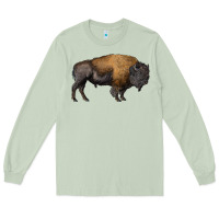 Matcha american bison body Long Sleeve Tee - RanaPortraitStore