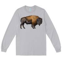 Moon Dust american bison body Long Sleeve Tee - RanaPortraitStore
