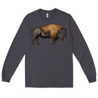 Smoke american bison body Long Sleeve Tee - RanaPortraitStore