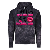 Cloud Black I wish i was kissing you instead of missing you Vintage Hoodie - FaDigitalArtStudio