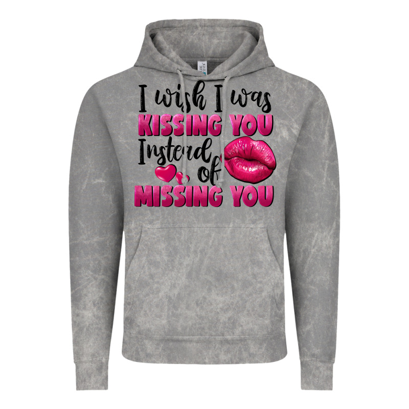 I Wish I Was Kissing You Instead Of Missing You Vintage Hoodie by FaDigitalArtStudio | Teevron