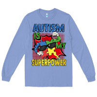 Colony Blue Autism is my superpower Autism Awareness Day Long Sleeve Tee - FaDigitalArtStudio