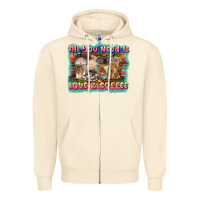 Sandshell all you need is love & coffee Zipper Hoodie - BarkalooDesign