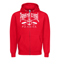 Red panama canal   central america pacific ocean traveling beach t shirt Zipper Hoodie - maiPhamDesign