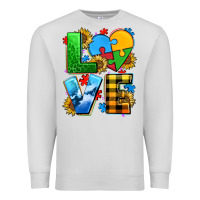 Dove Grey love with heart sunflower Premium Sweatshirt - AdoDesignShop