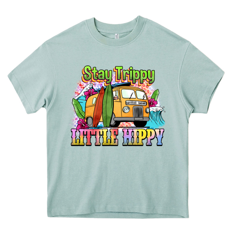 Stay Trippy Little Hippy Heavy Core Tee by NancyCooperArtShop | Teevron