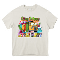 Cream stay trippy little hippy Heavy Core Tee - NancyCooperArtShop