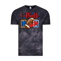 Football Mom Red And Blue Team Color Mother's Day Vintage Tee | Teevron