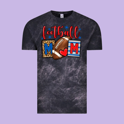Football Mom Red And Blue Team Color Mother's Day Vintage Tee Designed By Howdyjamesfarm